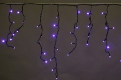 5х0,6м. Гирлянда бахрома влагозащищенная 180LED (синий) A-056AR BL/WT FLASH Sneha 1397724