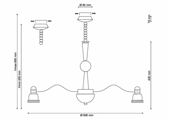 Подвесная люстра Lucia Tucci Natura 159.8