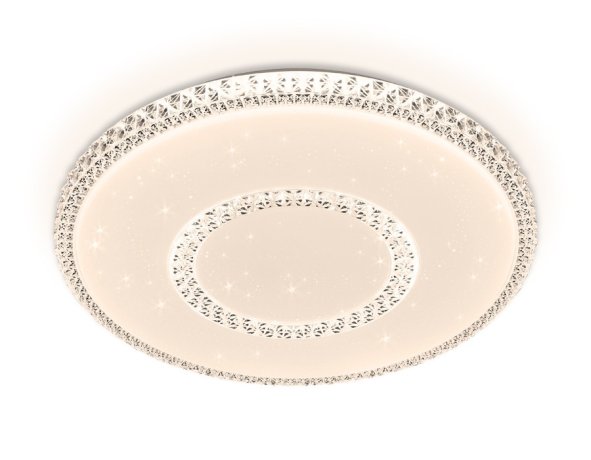 Потолочный светодиодный светильник с пультом Ambrella light Orbital Crystal FF98