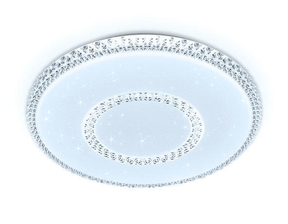 Потолочный светодиодный светильник с пультом Ambrella light Orbital Crystal FF98