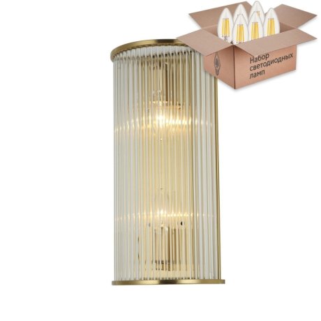 Настенный светильник с лампочками Favourite Wonderland 2907-2W+Lamps E14 Свеча