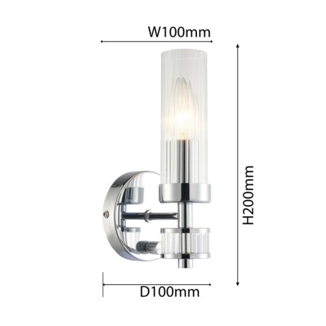 Бра с лампочкой Favourite Aesthetic 2672-1W+Lamps E14 Свеча