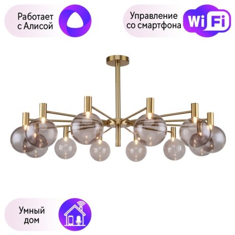Люстра на штанге Favourite Eternity с поддержкой Алиса 2765-12P-A