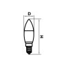 Светодиодная лампа E14 7W 4000K (белый) C35 LED Lightstar 940544