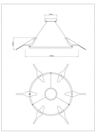 Подвесной светильник Divinare Summer 1188/06 LM-42