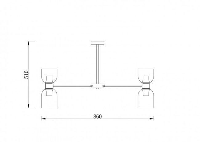 Люстра на штанге Freya Savia FR5203PL-16BS