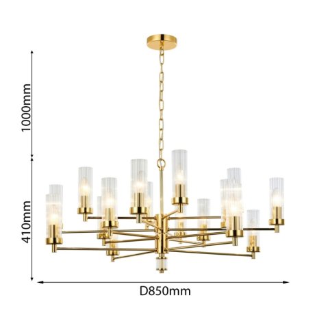 Подвесная люстра с лампочками Favourite Aesthetic 2673-16P+Lamps E14 Свеча