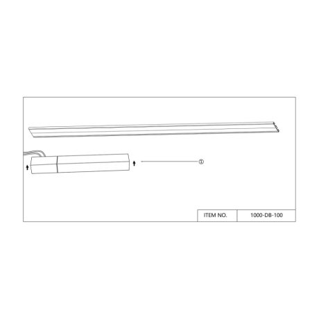 Блок питания 100W для магнитного ультратонкого шинопровода "Умный дом" Favourite Unika 1000-DB-100