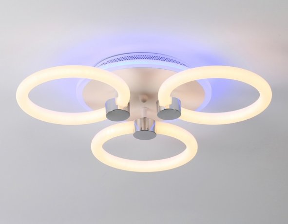 Потолочная диммируемая люстра с пульто ДУ Ambrella light ACRYLICA FA3838