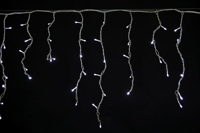 5х0,6м. Гирлянда бахрома влагозащищенная 180LED (белый) A-056R WT Sneha 1112296