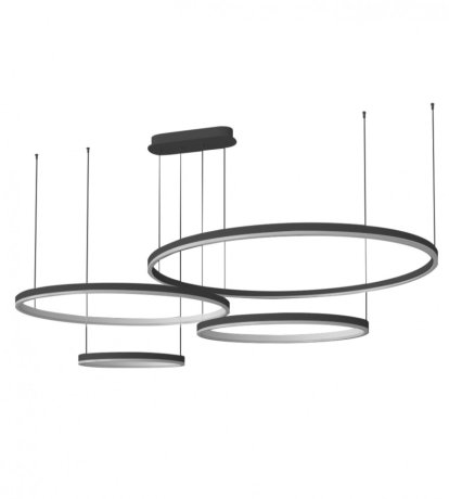 Подвесная диммируемая люстра с пультом Kink Light Тор 08204,19PA(4000K) (19741)