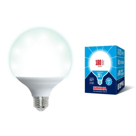Светодиодная лампа E27 22W 4000K (белый) Norma Volpe LED-G120-22W/4000K/E27/FR/NR картон (UL-00004876)
