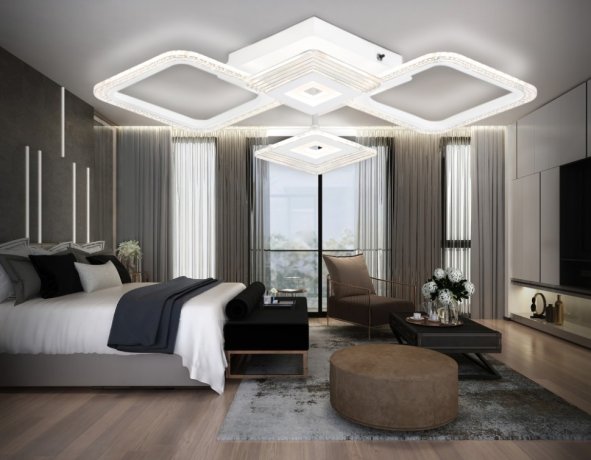 Потолочная диммируемая люстра с пультом ДУ Ambrella light Original FA4281