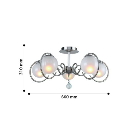 Потолочная люстра с лампочками F-Promo Fabbio 2349-5U+Lamps E14 P45