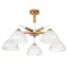 Потолочная люстра на штанге Matthew Arte Lamp с поддержкой Маруся A5032PL-5BR-М