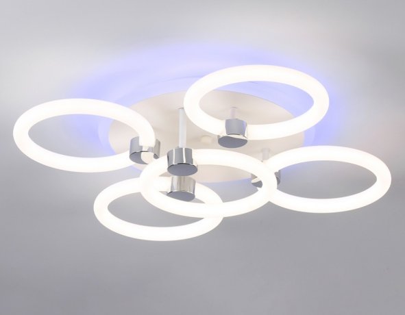 Потолочная диммируемая люстра с пульто ДУ Ambrella light ACRYLICA FA3841