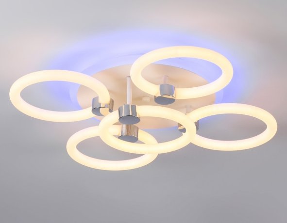 Потолочная диммируемая люстра с пульто ДУ Ambrella light ACRYLICA FA3841