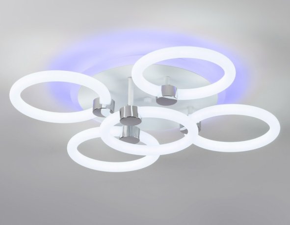 Потолочная диммируемая люстра с пульто ДУ Ambrella light ACRYLICA FA3841