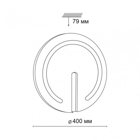 Настенно-потолочный светодиодный диммируемый светильник с Bluetooth и пультом ДУ Sonex Button RGB 3041/DL