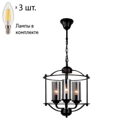 Подвесная люстра с лампочками Favourite Kiara 2057-3P+Lamps E14 Свеча