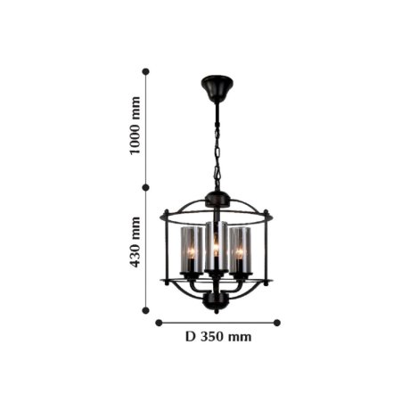 Подвесная люстра с лампочками Favourite Kiara 2057-3P+Lamps E14 Свеча