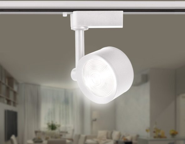 Однофазный LED светильник 12W 4200К для трека Ambrella light Track System GL6389 WH