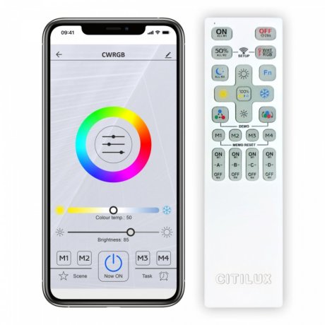 Потолочная светодиодная люстра с пультом ДУ и голосовым управлением Citilux Транай Смарт CL235A150E