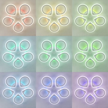 Потолочная светодиодная люстра с пультом ДУ и голосовым управлением Citilux Транай Смарт CL235A150E