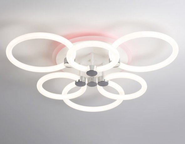 Потолочная диммируемая люстра с пульто ДУ Ambrella light ACRYLICA FA3844