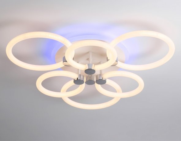 Потолочная диммируемая люстра с пульто ДУ Ambrella light ACRYLICA FA3844