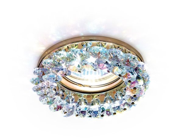Встраиваемый светильник Ambrella light Crystal K206 MULTI/G