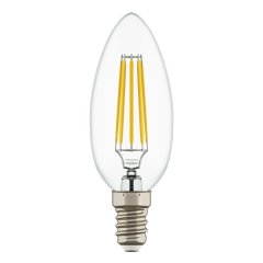 Филаментная светодиодная лампа E14 6W 2800К (теплый) C35 Led Lightstar (933502)