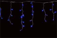 5x0.6м. Гирлянда бахрома влагозащищенная 180LED (синий) A-056R BL/WT FLASH Sneha 1397721