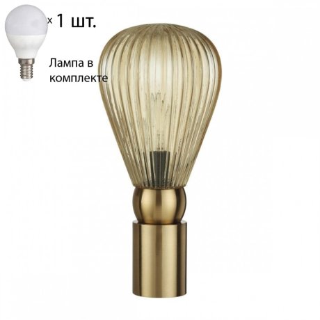 Настольная лампа Odeon Elica с лампочкой 5402/1T+Lamps E14 P45