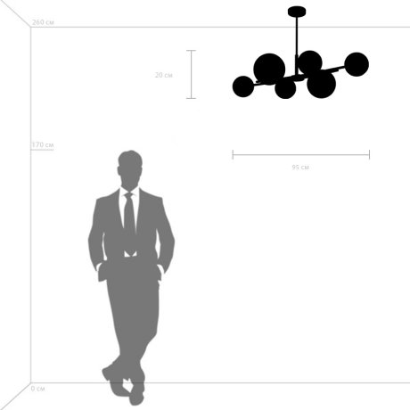 Люстра на штанге Lightstar с поддержкой Маруся Croco 815460