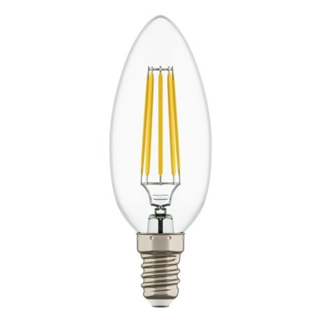 Филаментная светодиодная лампа E14 6W 4200K (белый) C35 Led Lightstar 933504