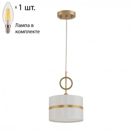 Подвесной светильник с лампочкой Favourite Mateo 2634-1P+Lamps E14 Свеча