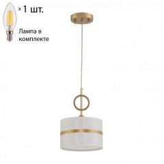 Подвесной светильник с лампочкой Favourite Mateo 2634-1P+Lamps E14 Свеча