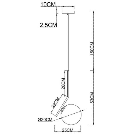 Подвесной светильник Bolla-unica Arte Lamp A1923SP-1AB