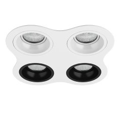D64606060707 Встраиваемый точечный светильник Domino Round Lightstar (комплект из 214646+214606+214606+214607+214607)