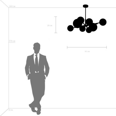 Люстра на штанге Lightstar с поддержкой Маруся Croco 815480