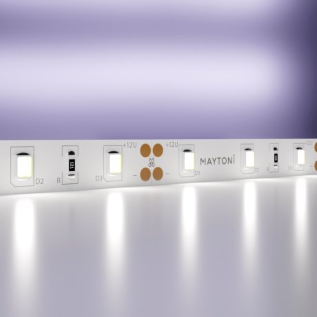 5м. Светодиодная лента холодного цвета 6000К, 7.2W, 12V, 60LED, IP20 Led strip 20003