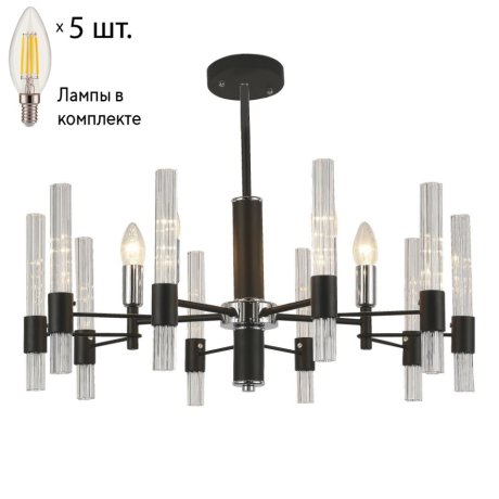 Подвесная люстра с лампочками F-Promo Supreme 2490-5P+Lamps E14 Свеча