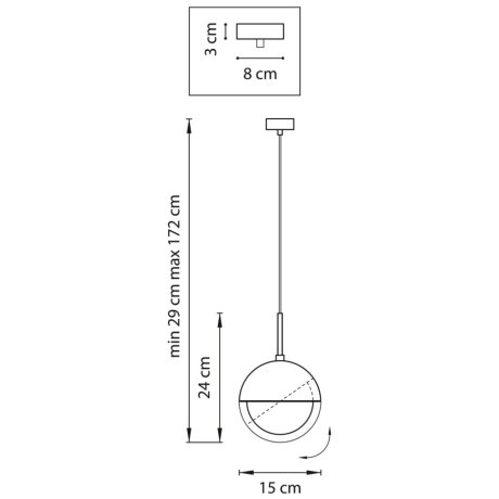 Подвесной светодиодный светильник Dafne Lightstar 815511