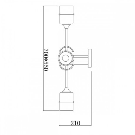 Потолочная люстра Escada Mondrian 699/6P