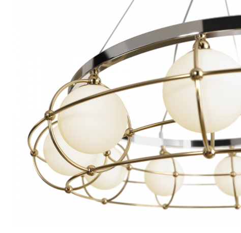 Подвесная люстра Maytoni Modern Carcass MOD312PL-10GCH