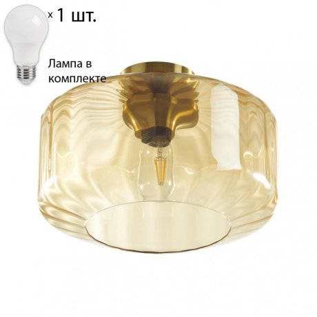 Потолочный светильник с лампочкой Odeon Light Binga 4747/1C+Lamps А60