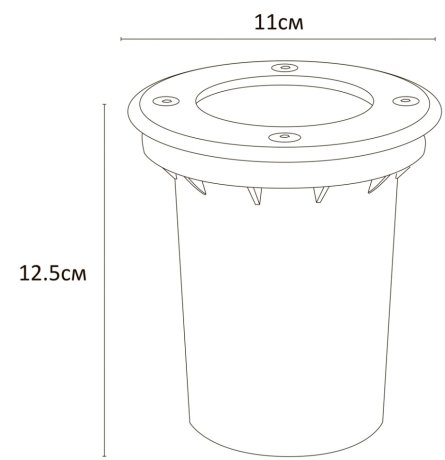 Тротуарный светильник Arte Lamp Piazza A6017IN-1SS
