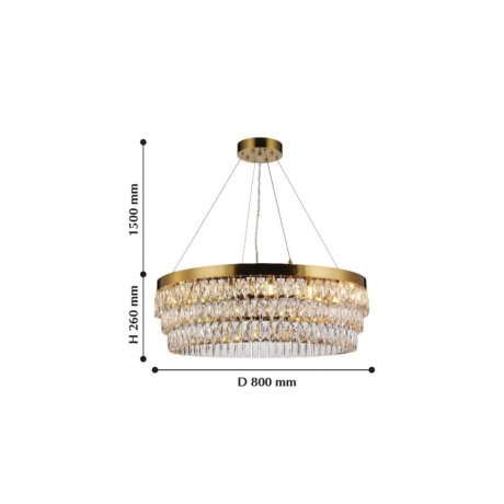 Подвесная люстра Favourite Magnitudo с поддержкой Маруся 2206-16P-М