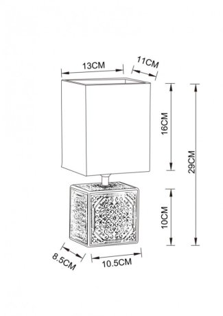 Настольная лампа Arte lamp Fiori A4429LT-1BA